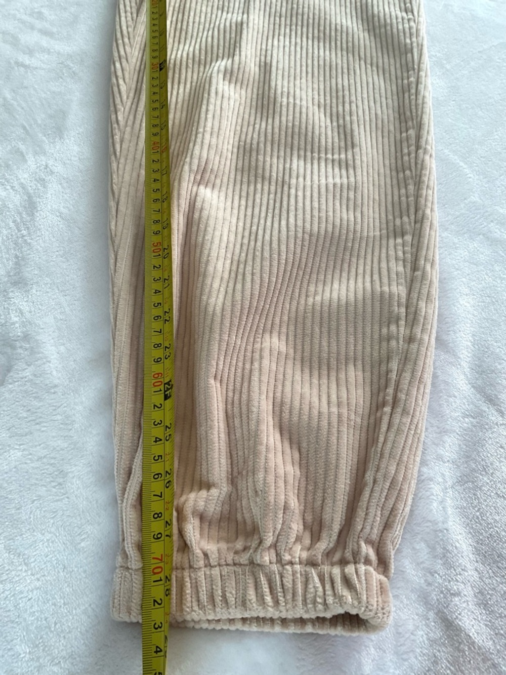 Sadie & Sage Beige Corduroy Jogger Pants Women’s Medium Cozy Casual Lounge - Picture 8 of 12